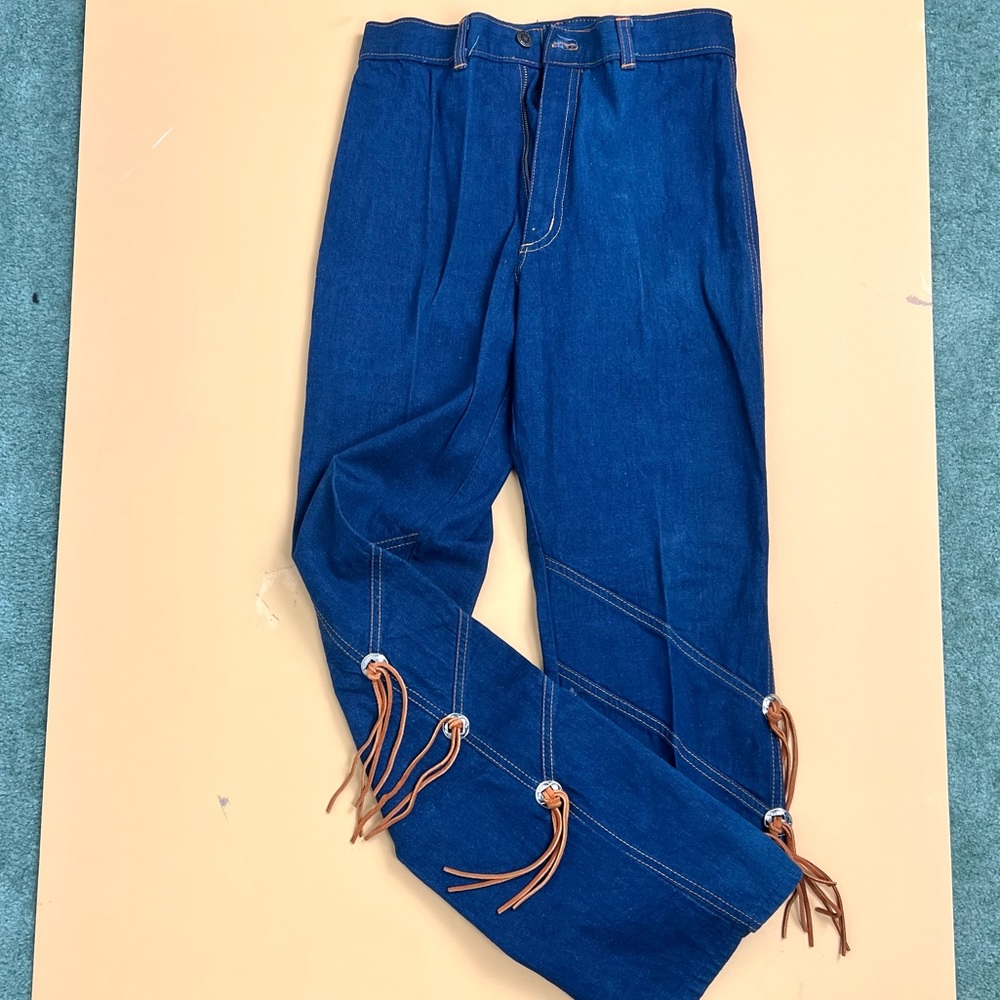 Navy blue jeans